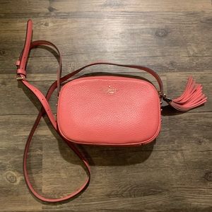 Pink kate spade camera bag purse